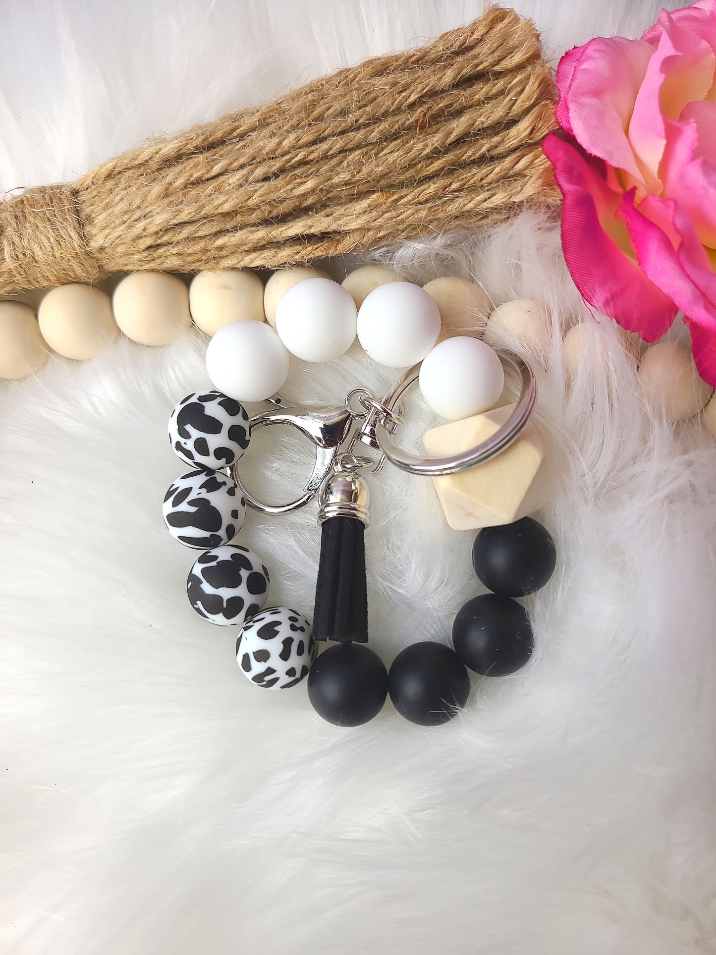 Cow Print Wristlet (RTS)