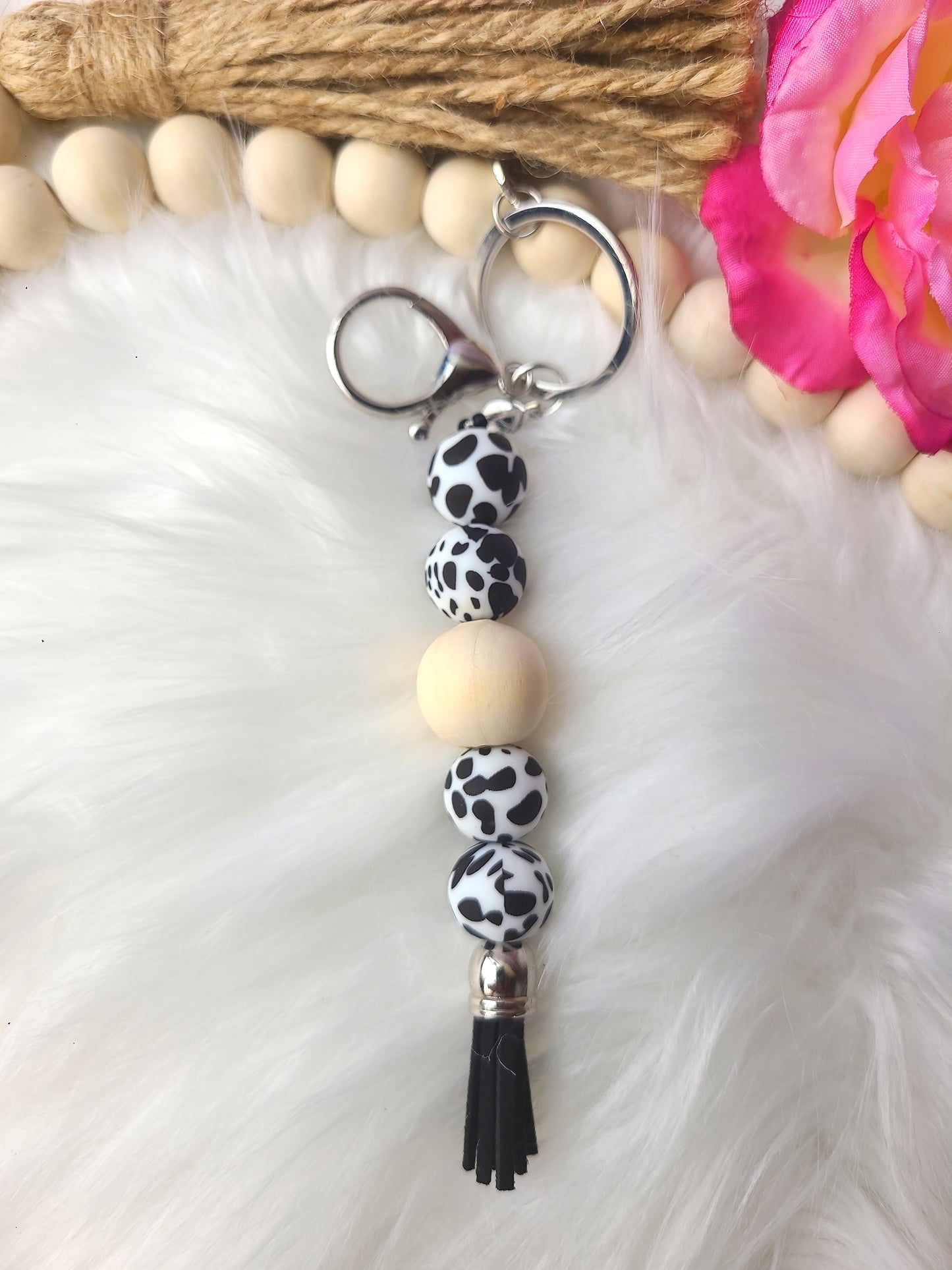Cow Print Beaded (RTS)