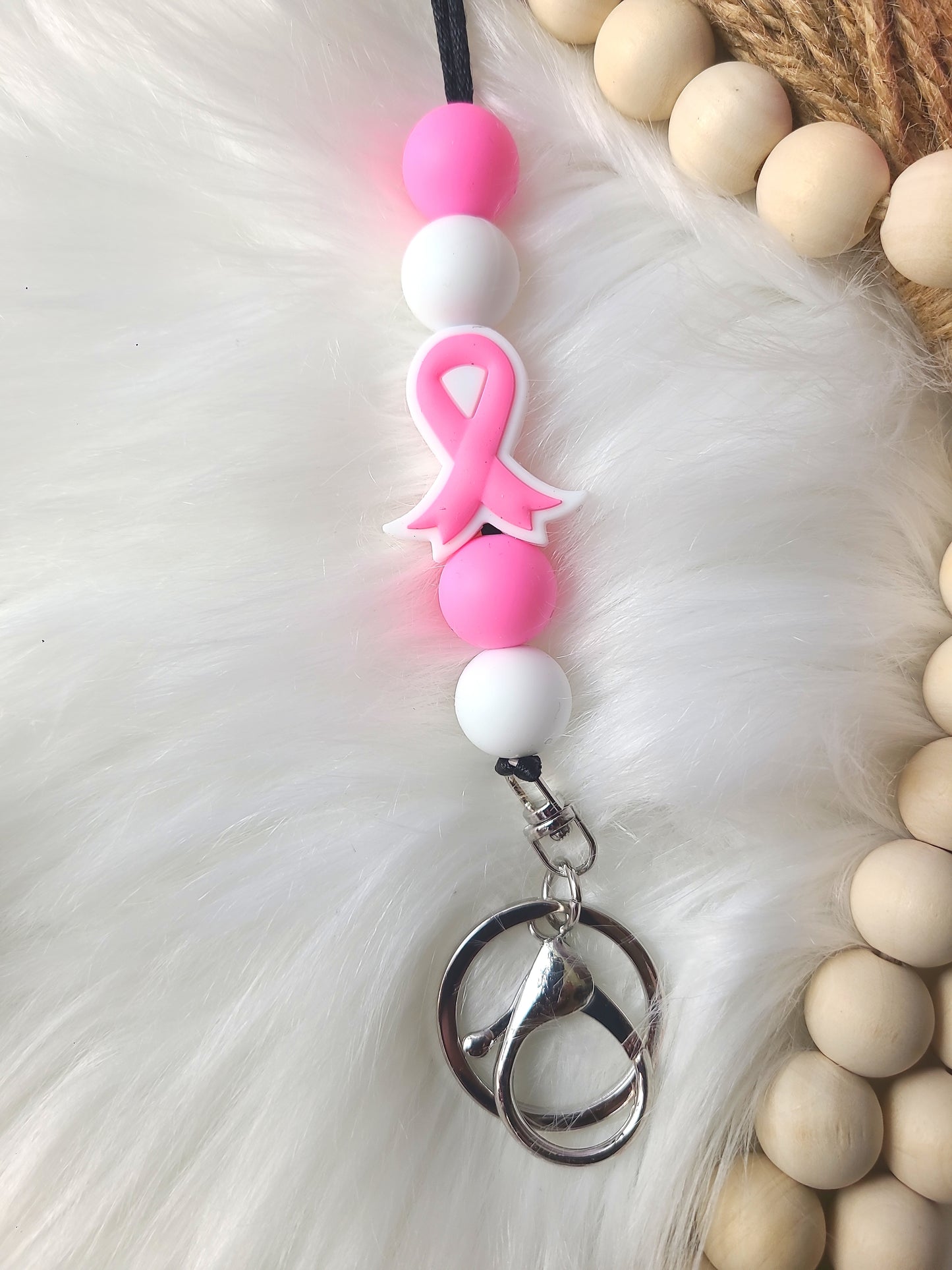 Pink Ribbon Lanyard (RTS)