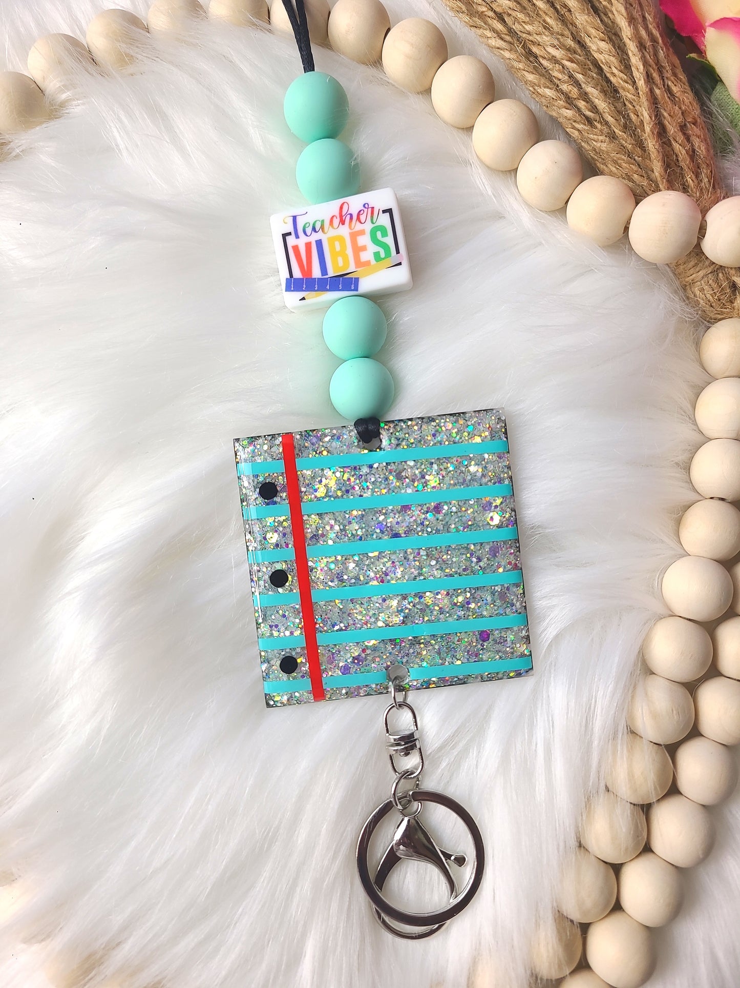 Teacher Vibes Lanyard (RTS)