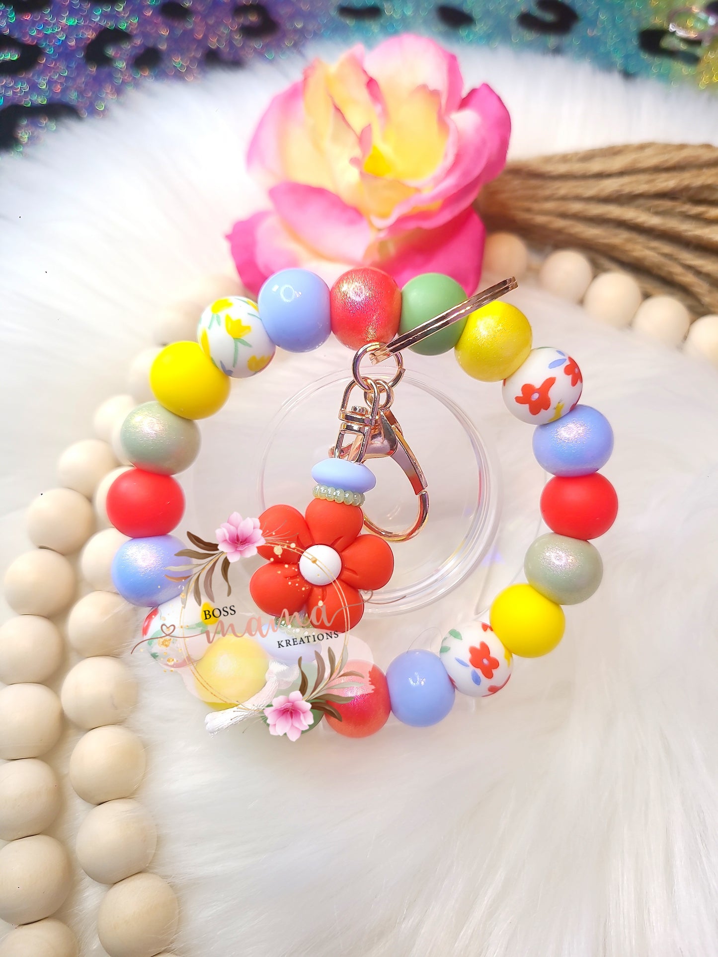 Blooming Red Wristlet (RTS)