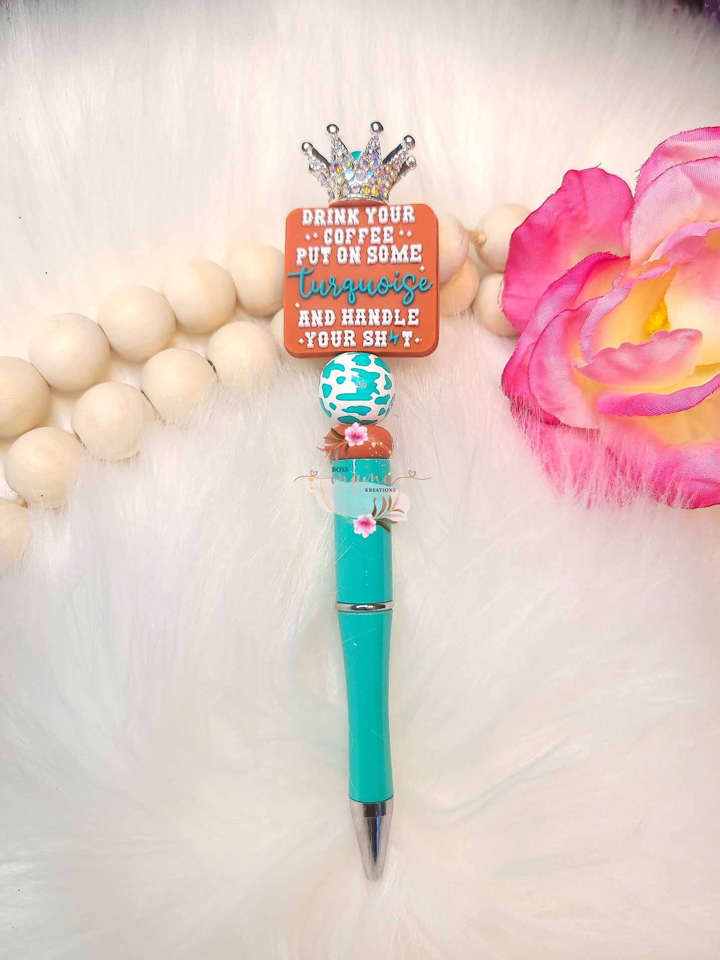 Turquoise Handle Beaded (RTS)