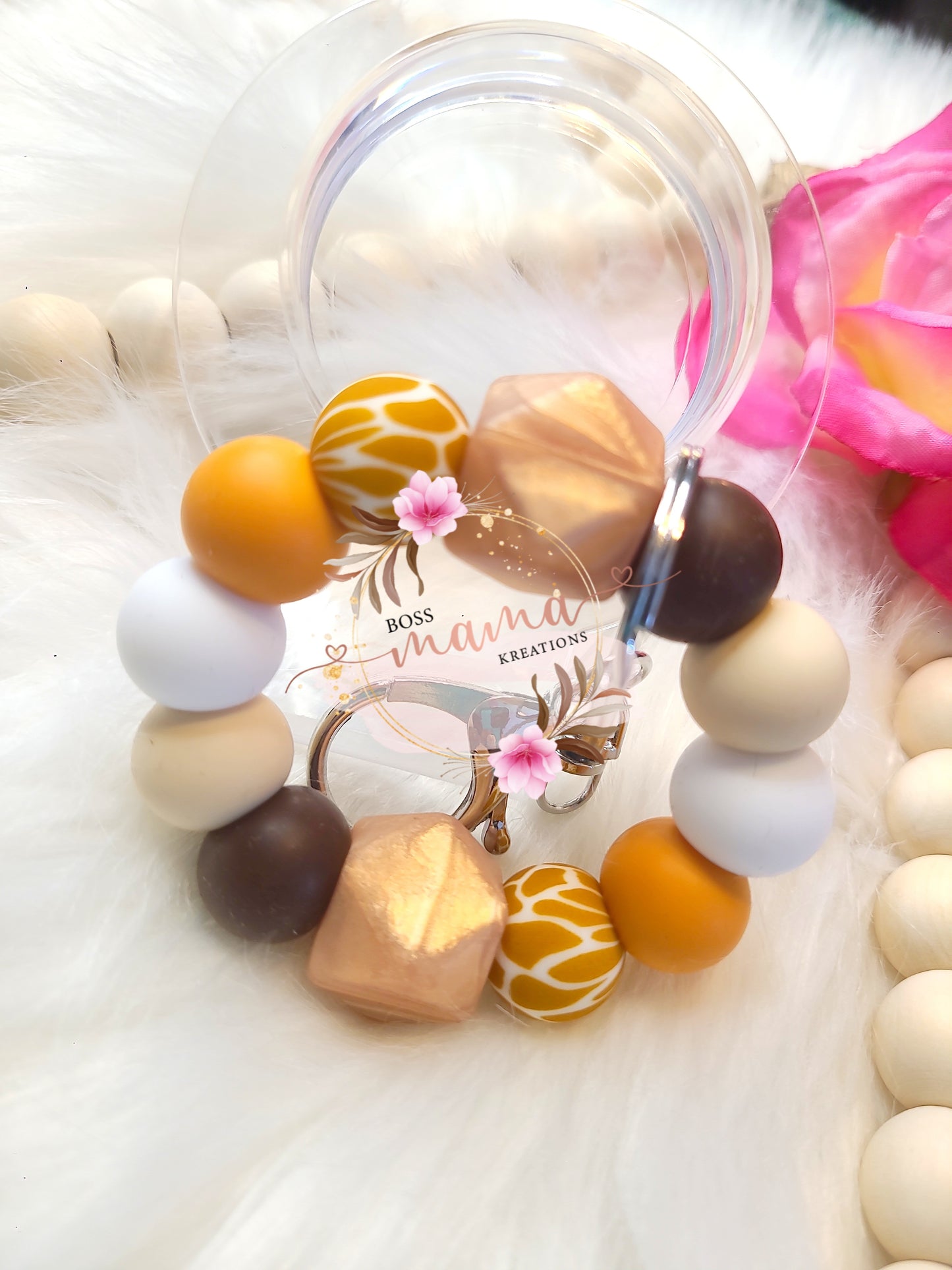 Giraffe Mini Wristlet (RTS)