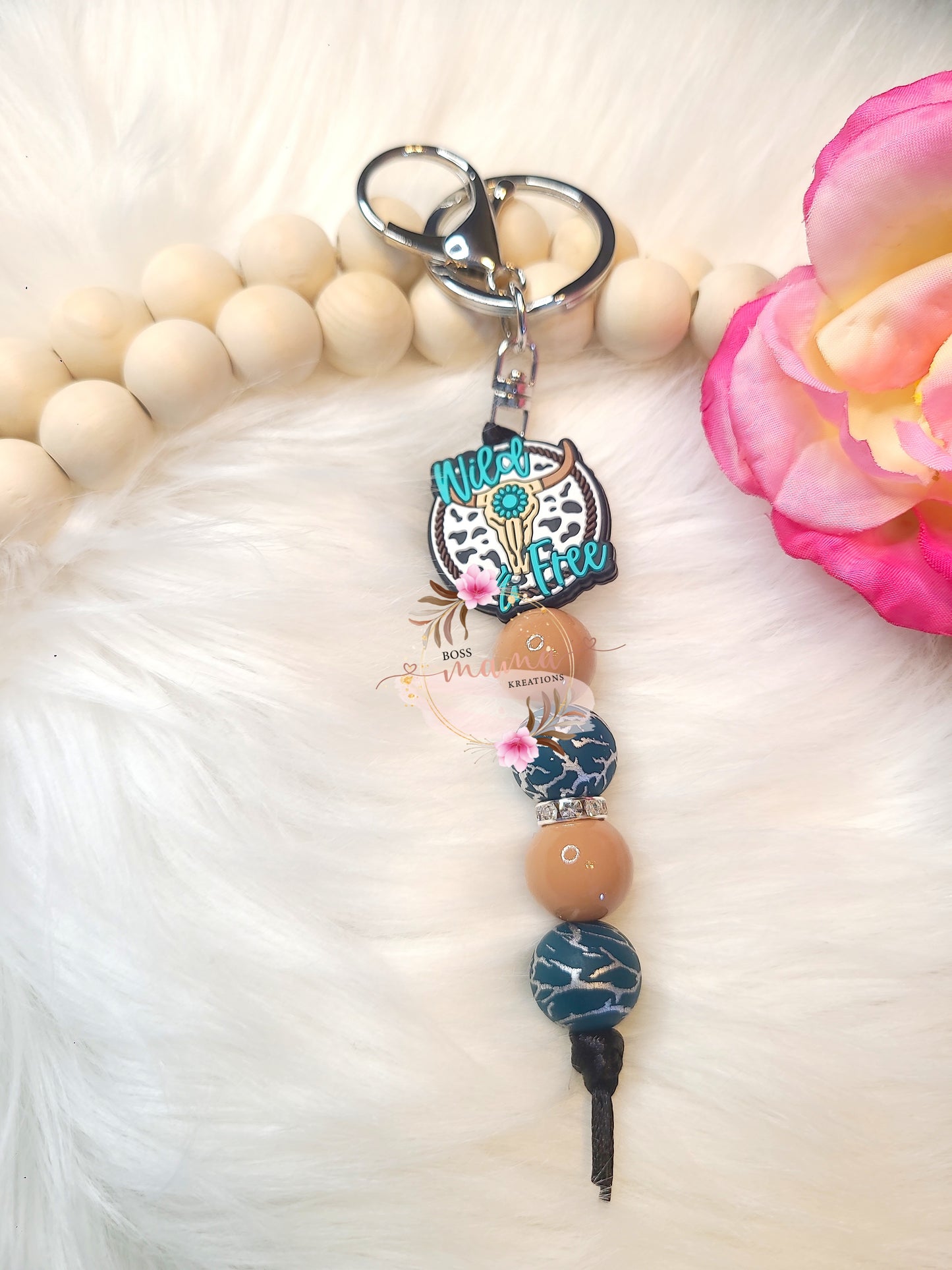 Wild & Free Bar Keychain (RTS)