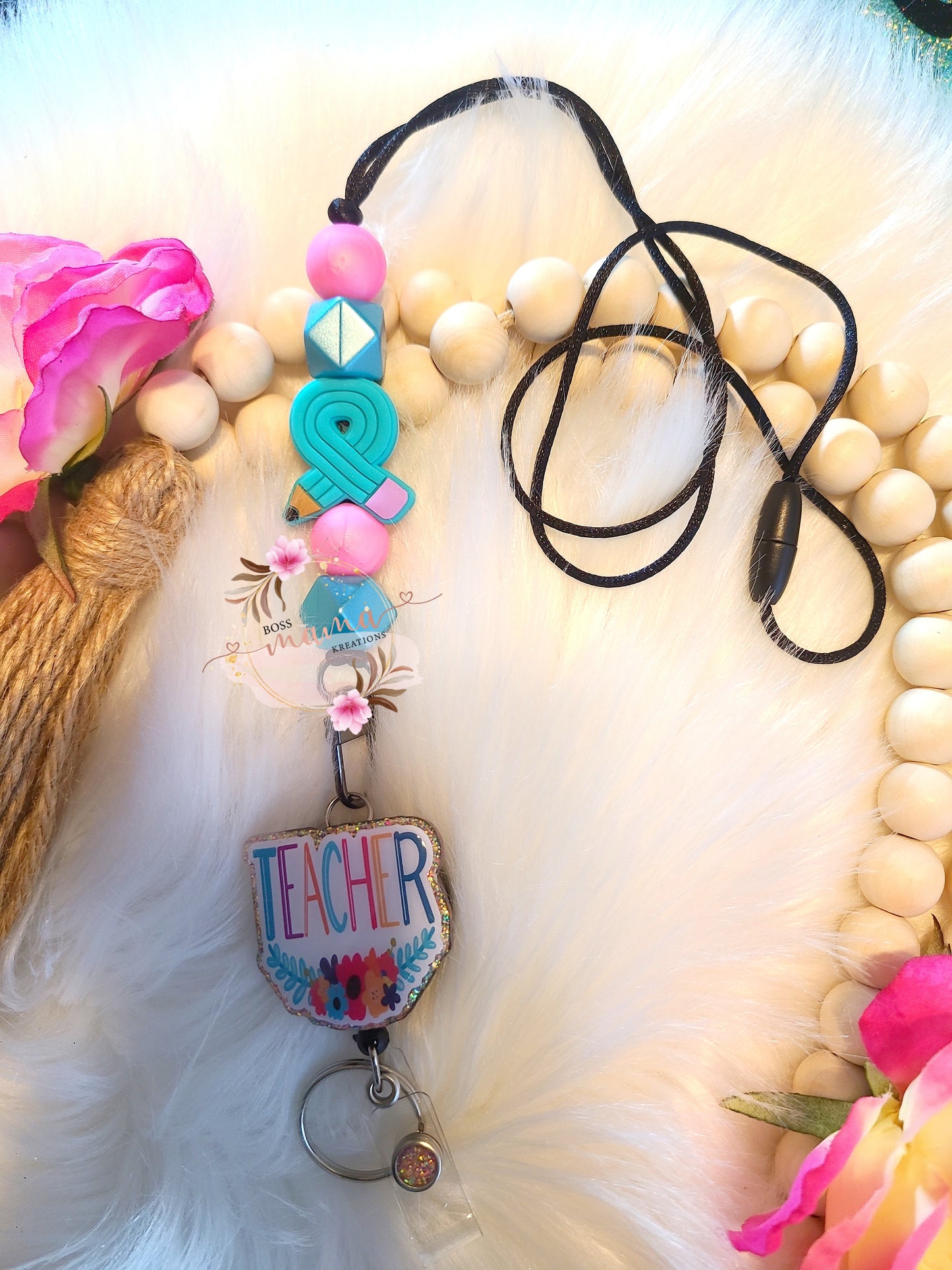 FloralTeacher Badge Lanyard (RTS)