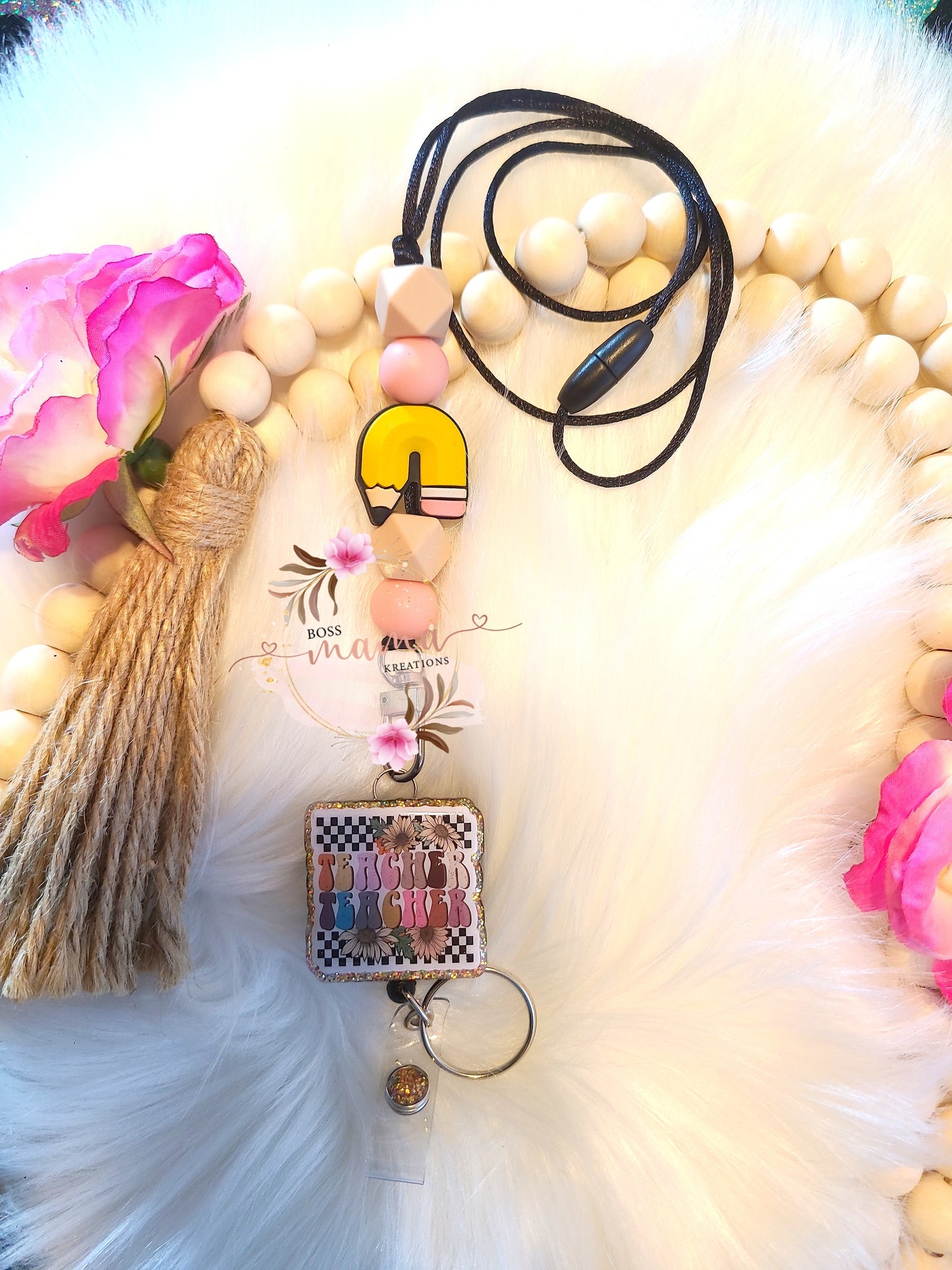 Checkered Badge Lanyard (RTS)