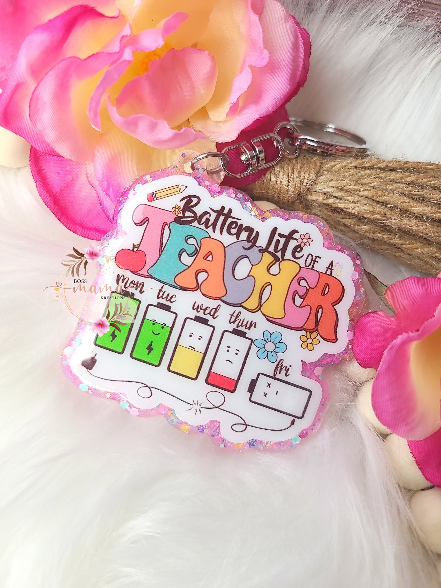 Battery Life Keychain (RTS)