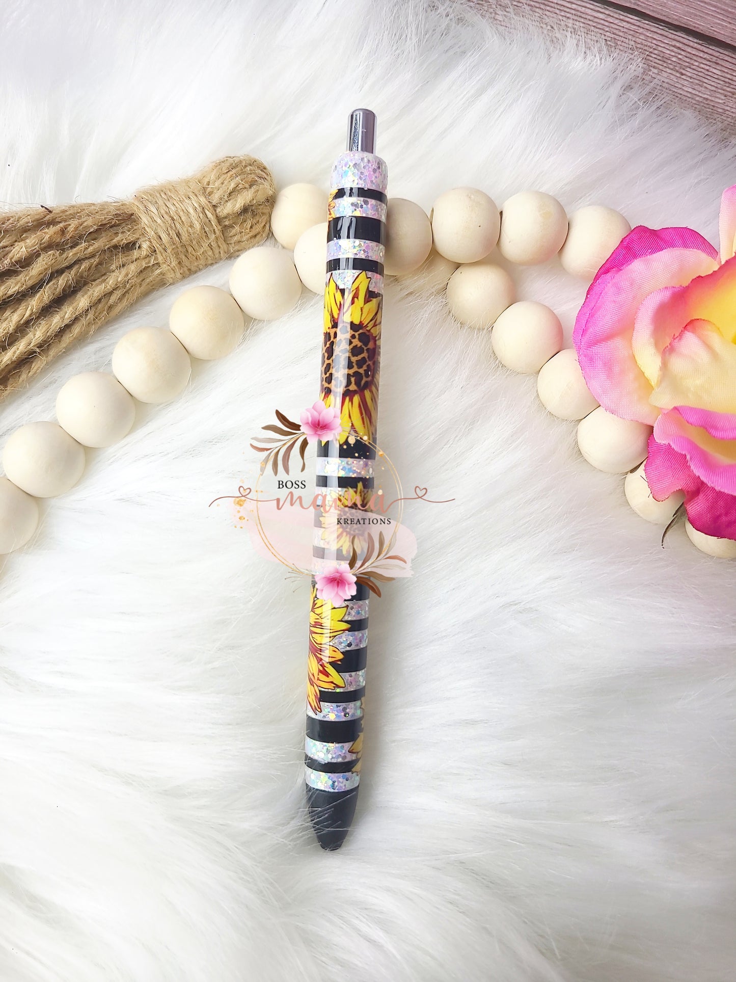 Stripes Sunflower Pen (RTS)