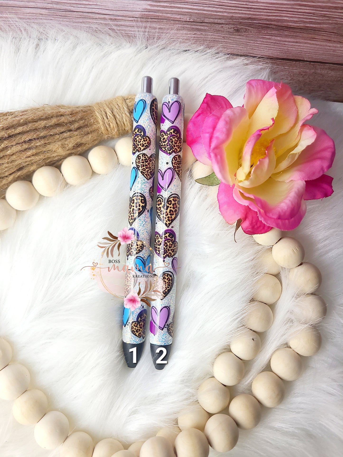 Leopard Heart Pen (RTS)