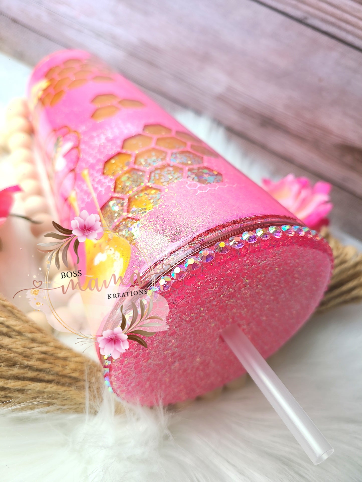 Pink Honey Glitter-Globe