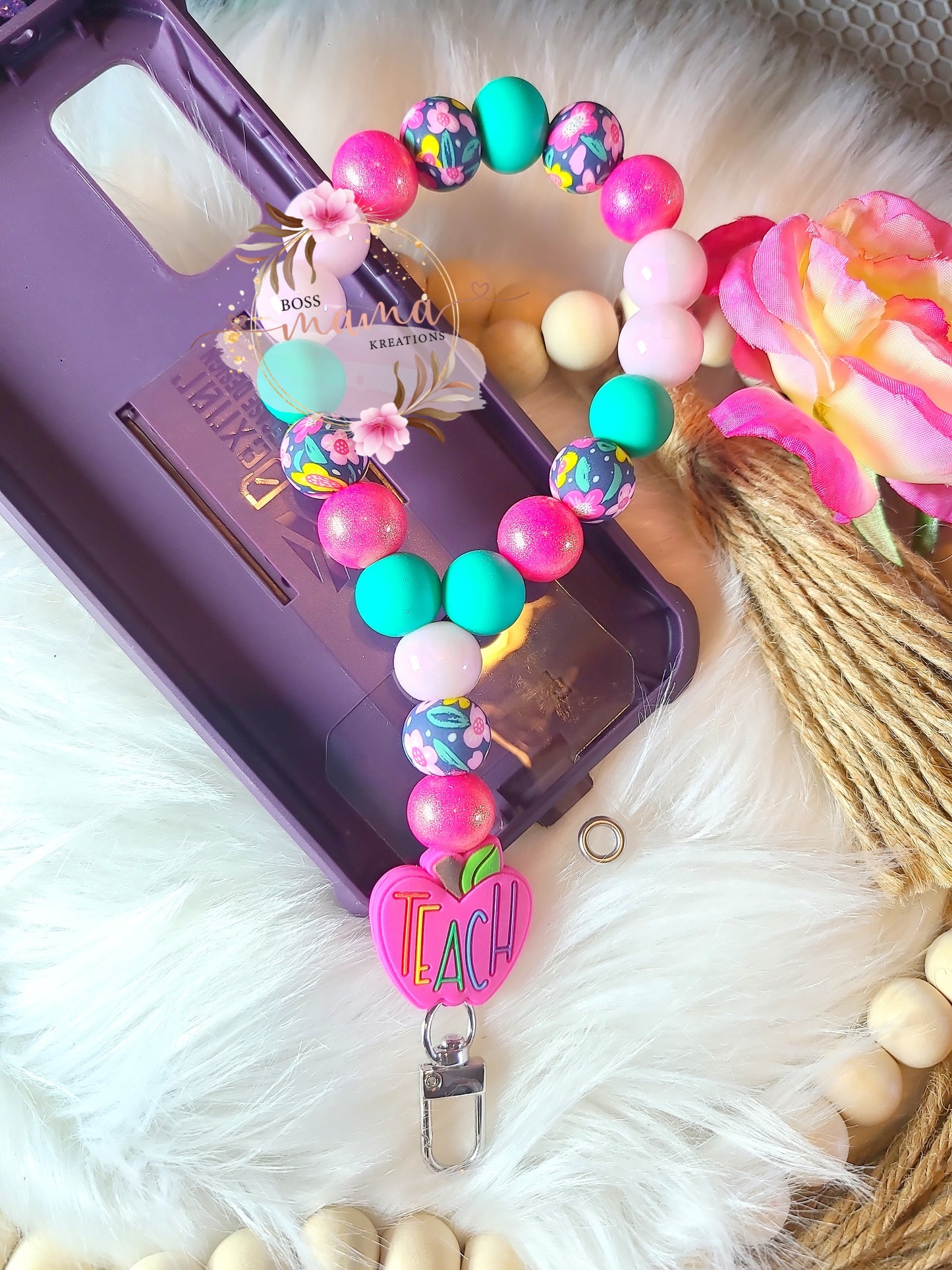 Teach Apple Phone Charm (RTS)