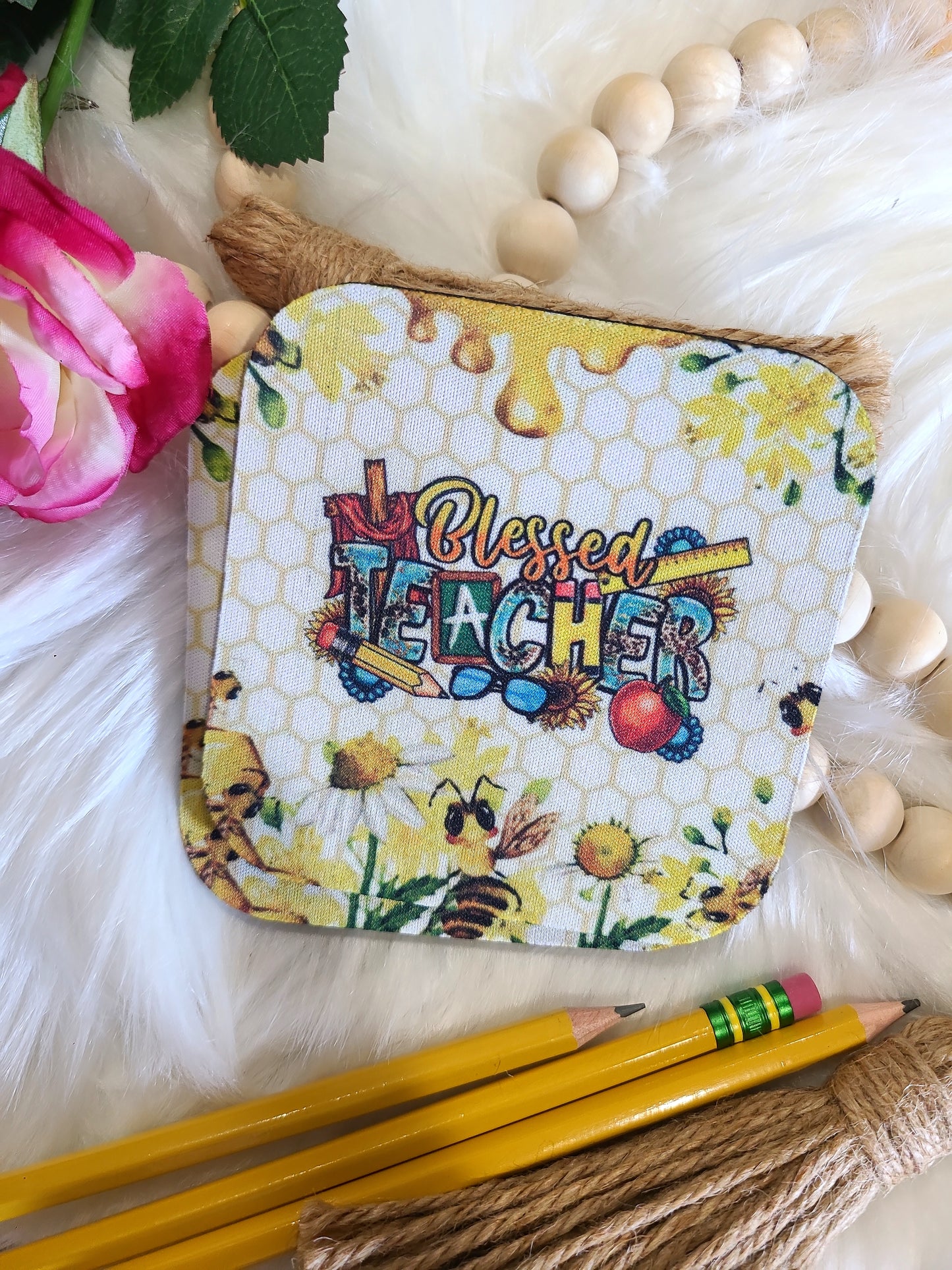 Blessed Teacher Coasters (RTS)