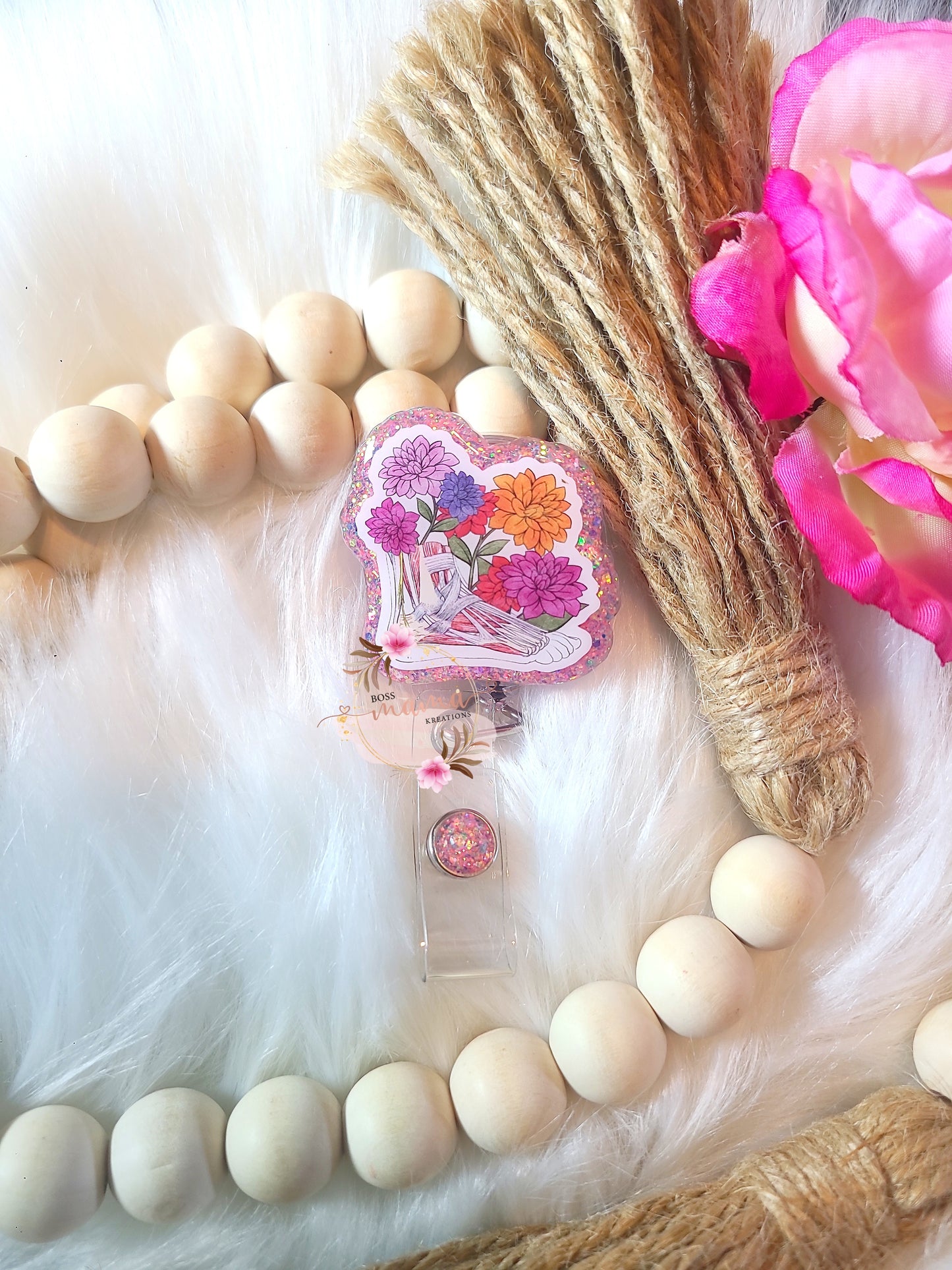 Floral Foot Badge (RTS)