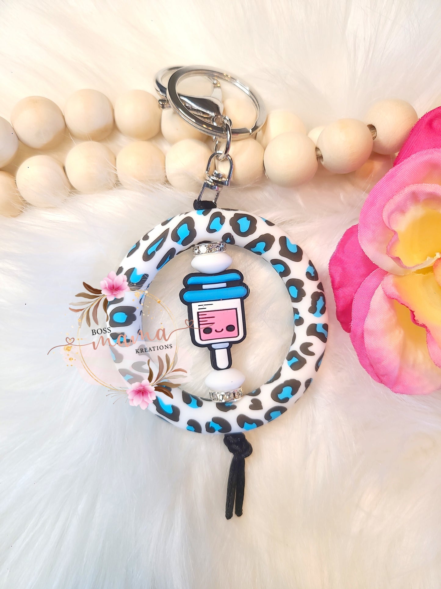 Leopard Syringe KeyRing (RTS)