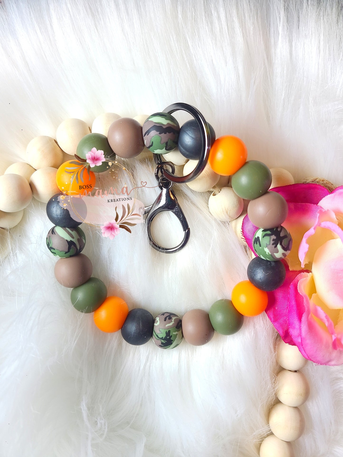 Orange Camo Wristlet (RTS)