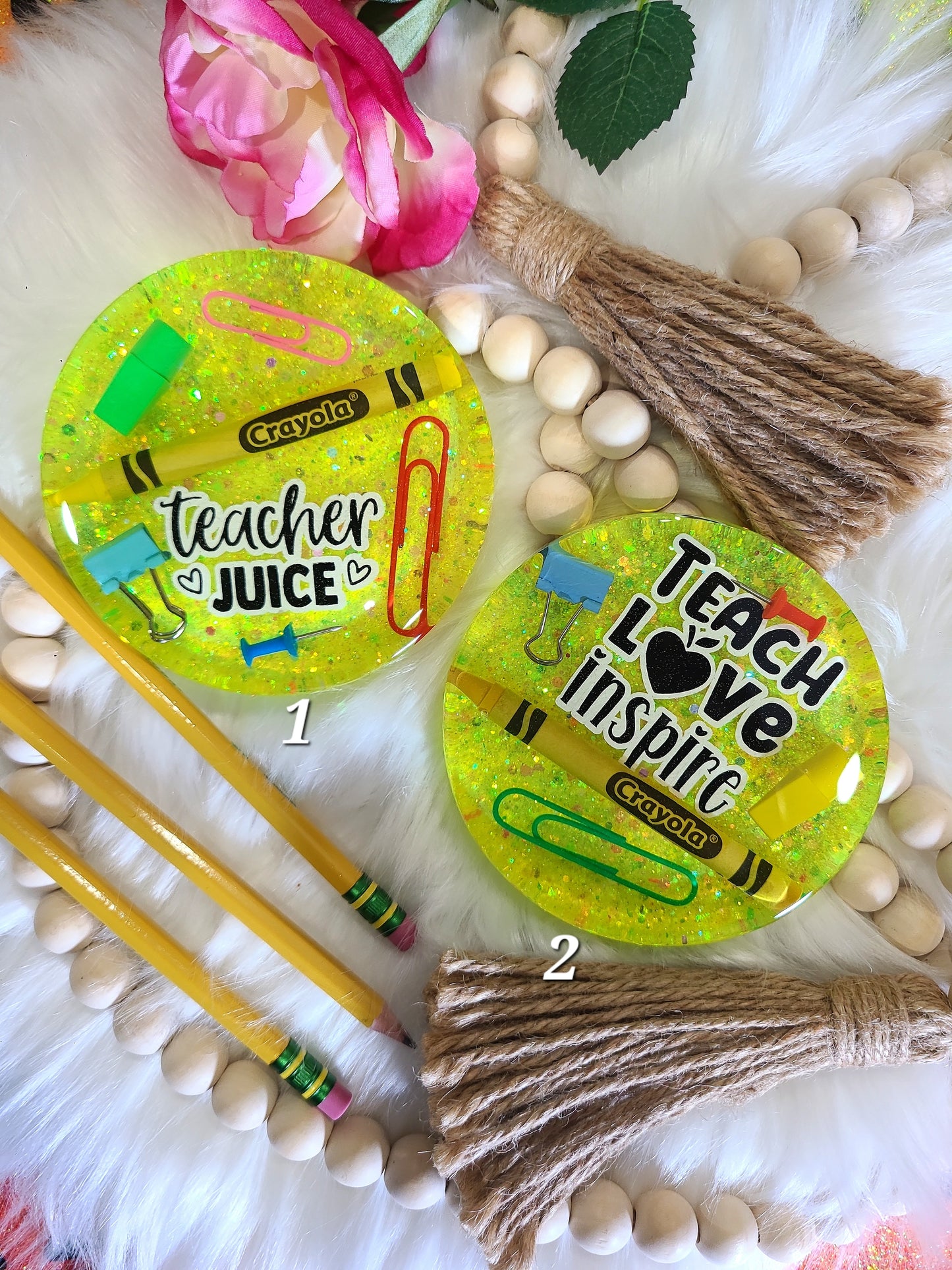 Yellow Teacher Coaster