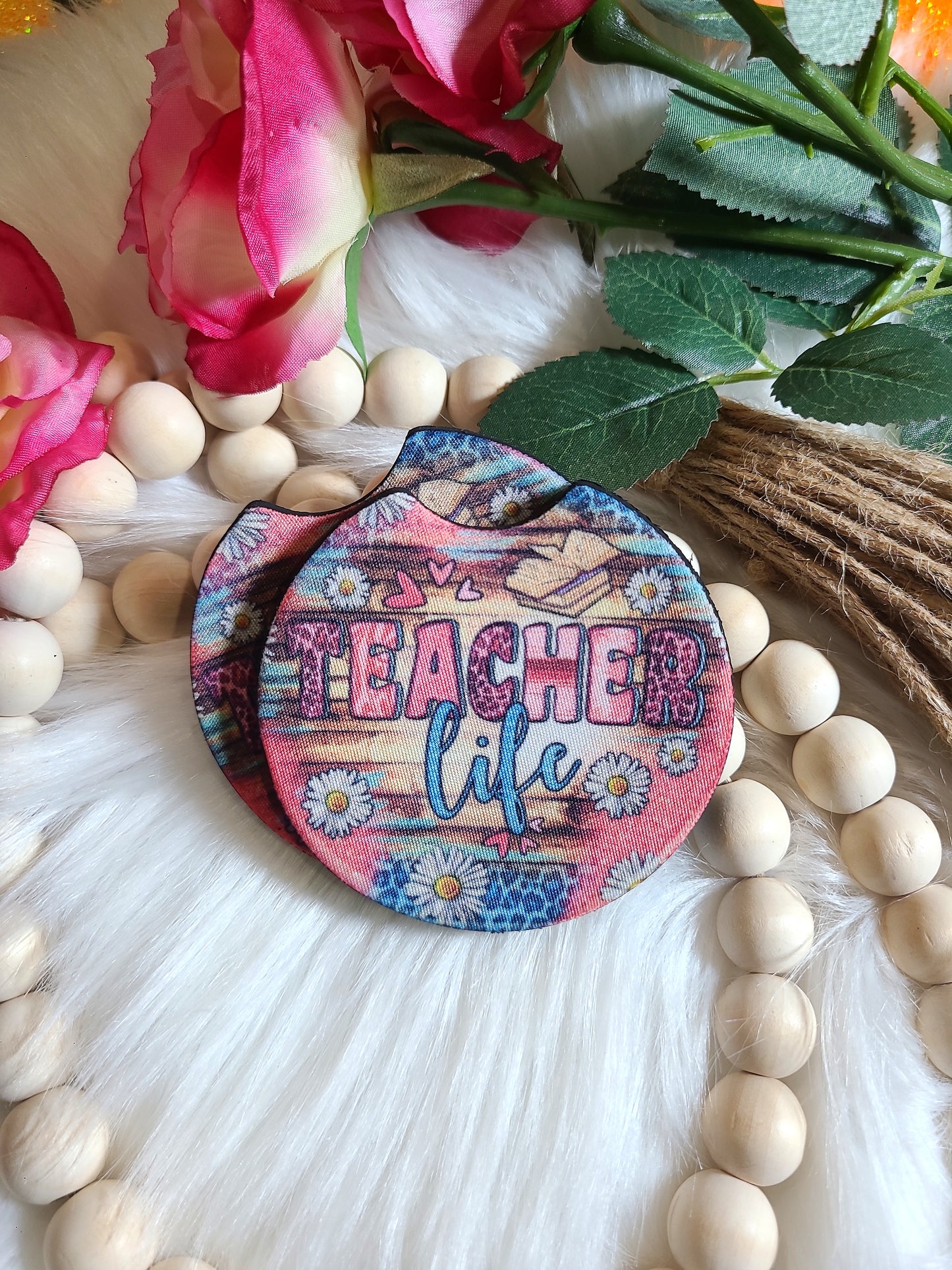 Teacher Life Car Coasters (RTS)