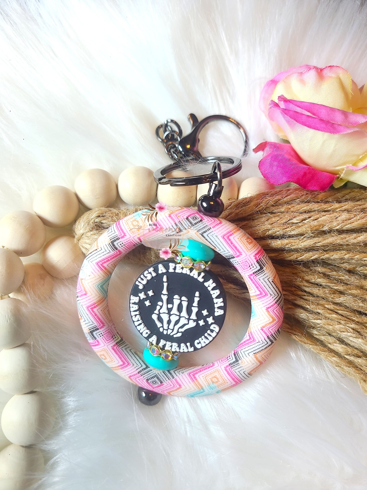 Feral Mama KeyRing (RTS)