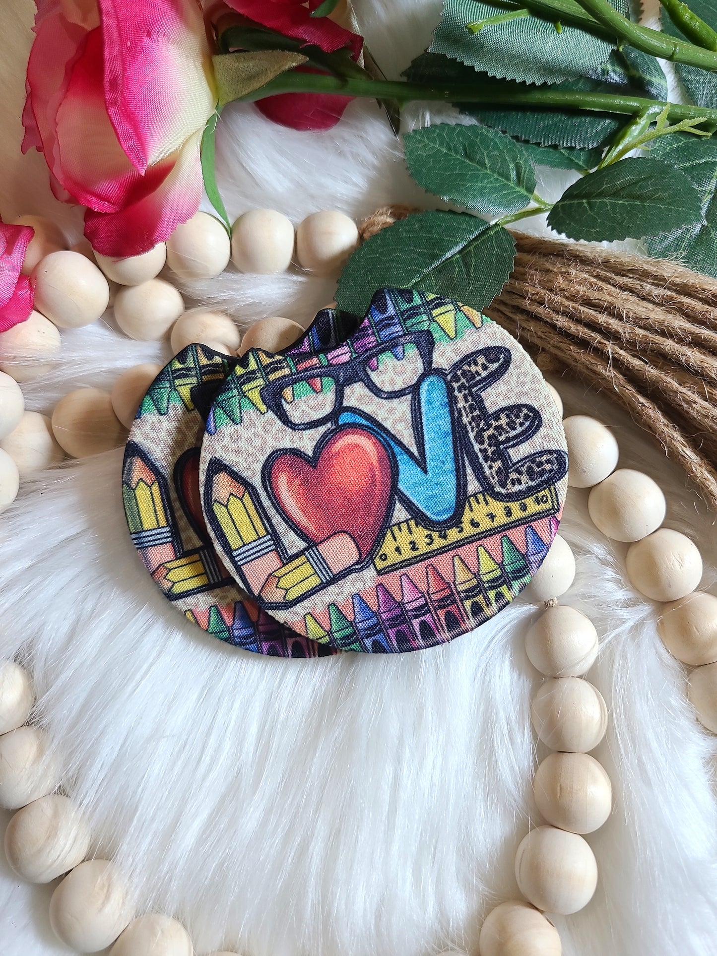 LOVE Car Coasters (RTS)