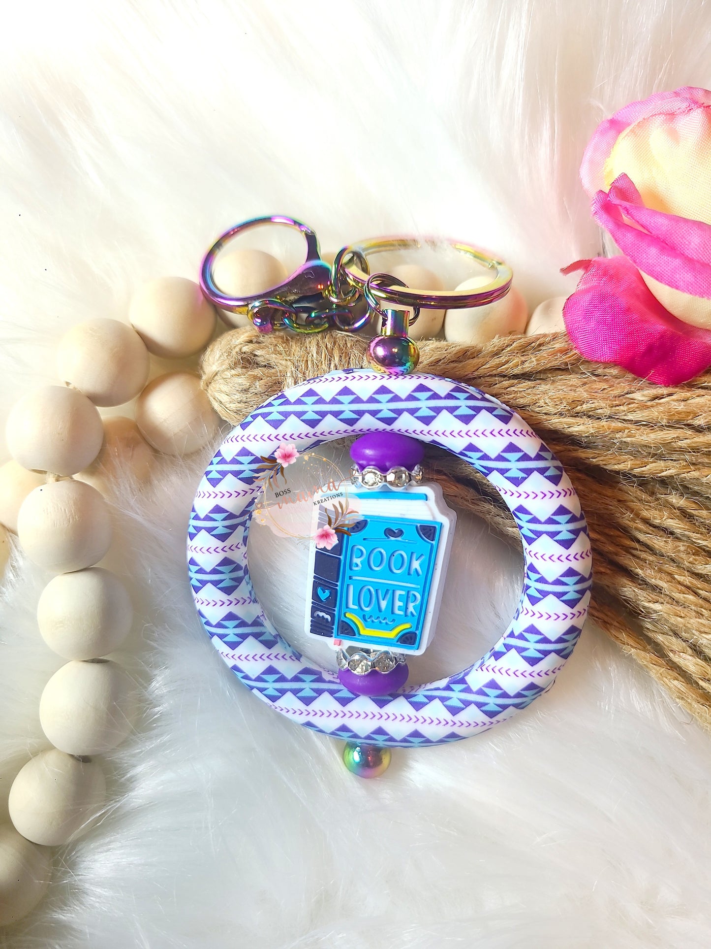 Book Lover KeyRing (RTS)