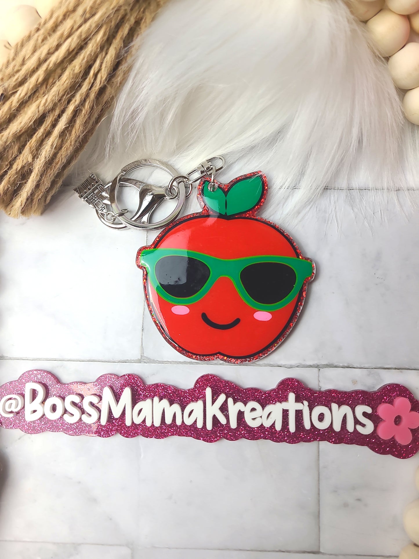 Apple Glasses Keychain (RTS)
