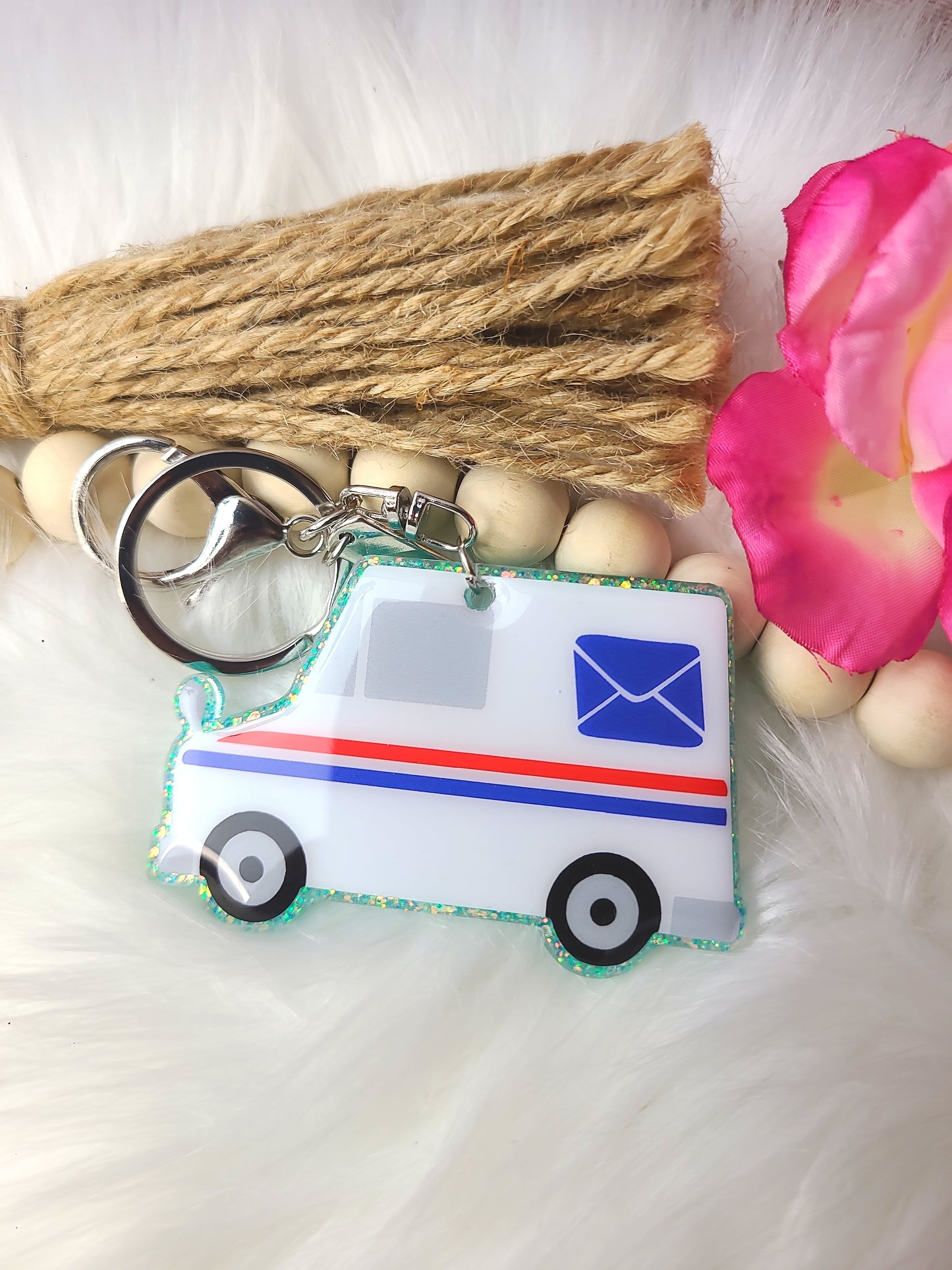 Postal Truck Keychain (RTS)