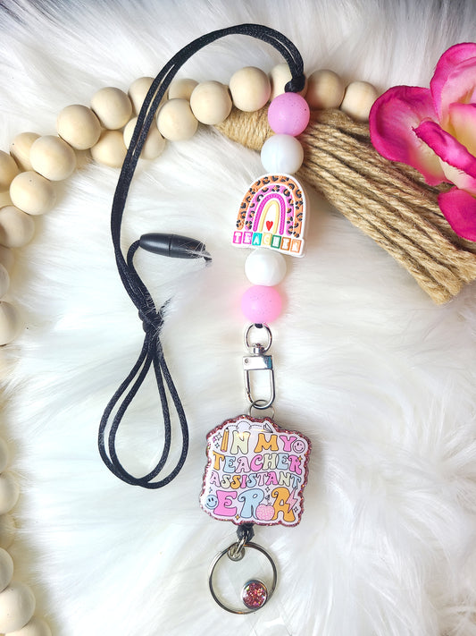 Teacher Assistant Badge Lanyard (RTS)