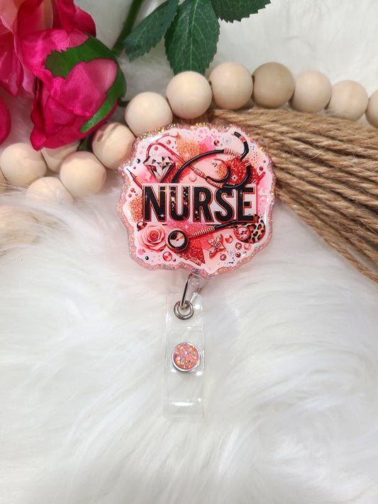 Blinged Nurse Badge (RTS)
