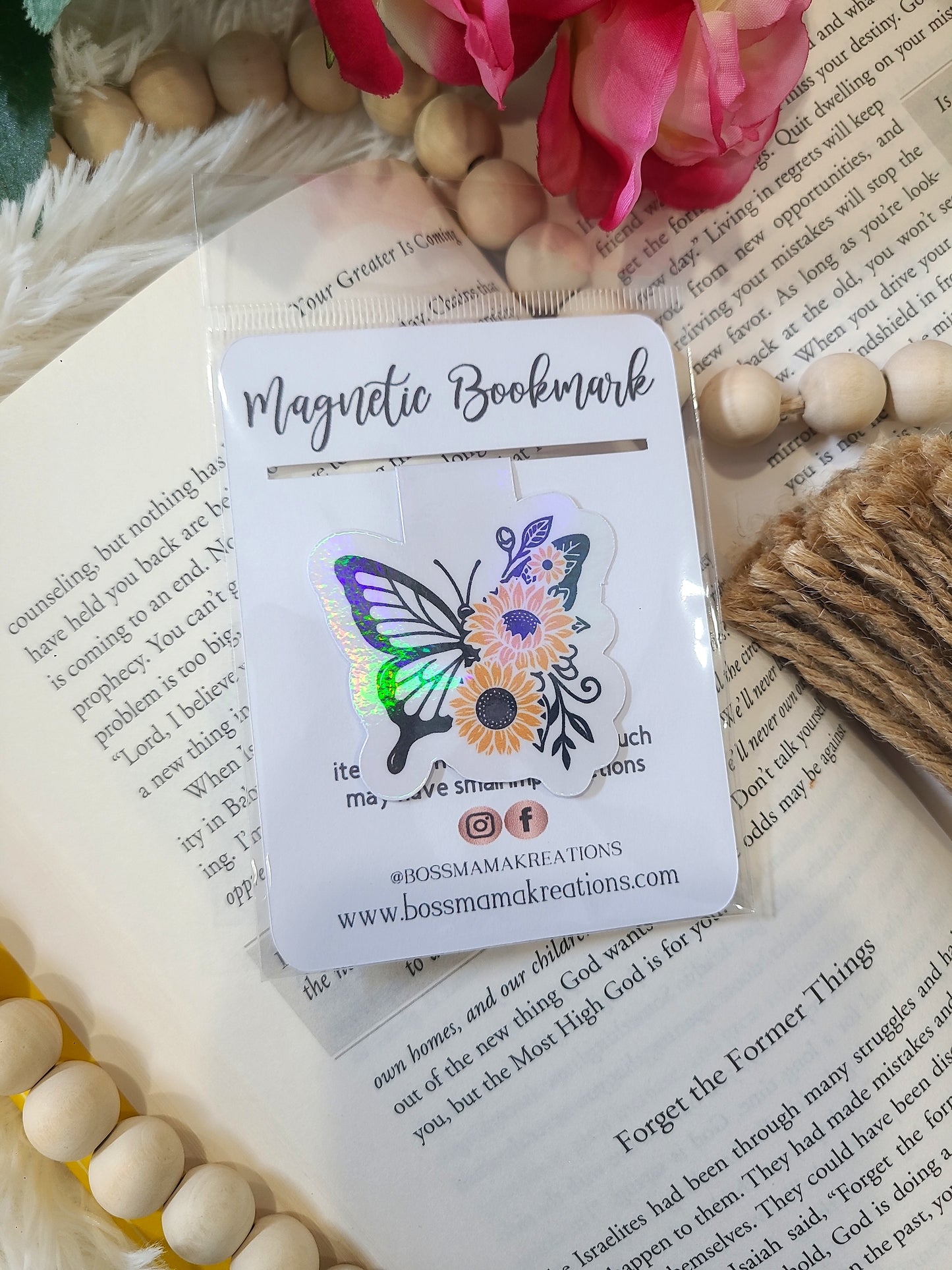 Sunflower Butterfly Bookmark (RTS)