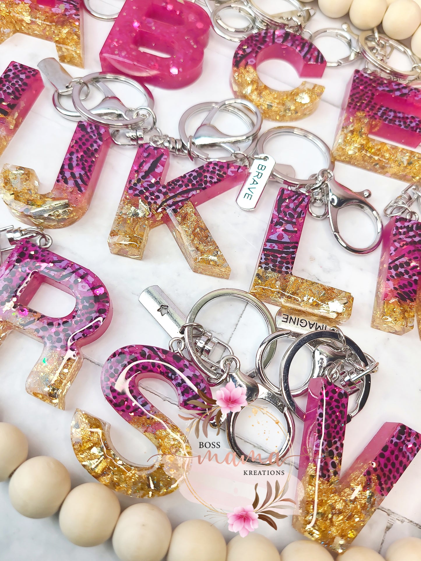Pink Leopard Letters (RTS)