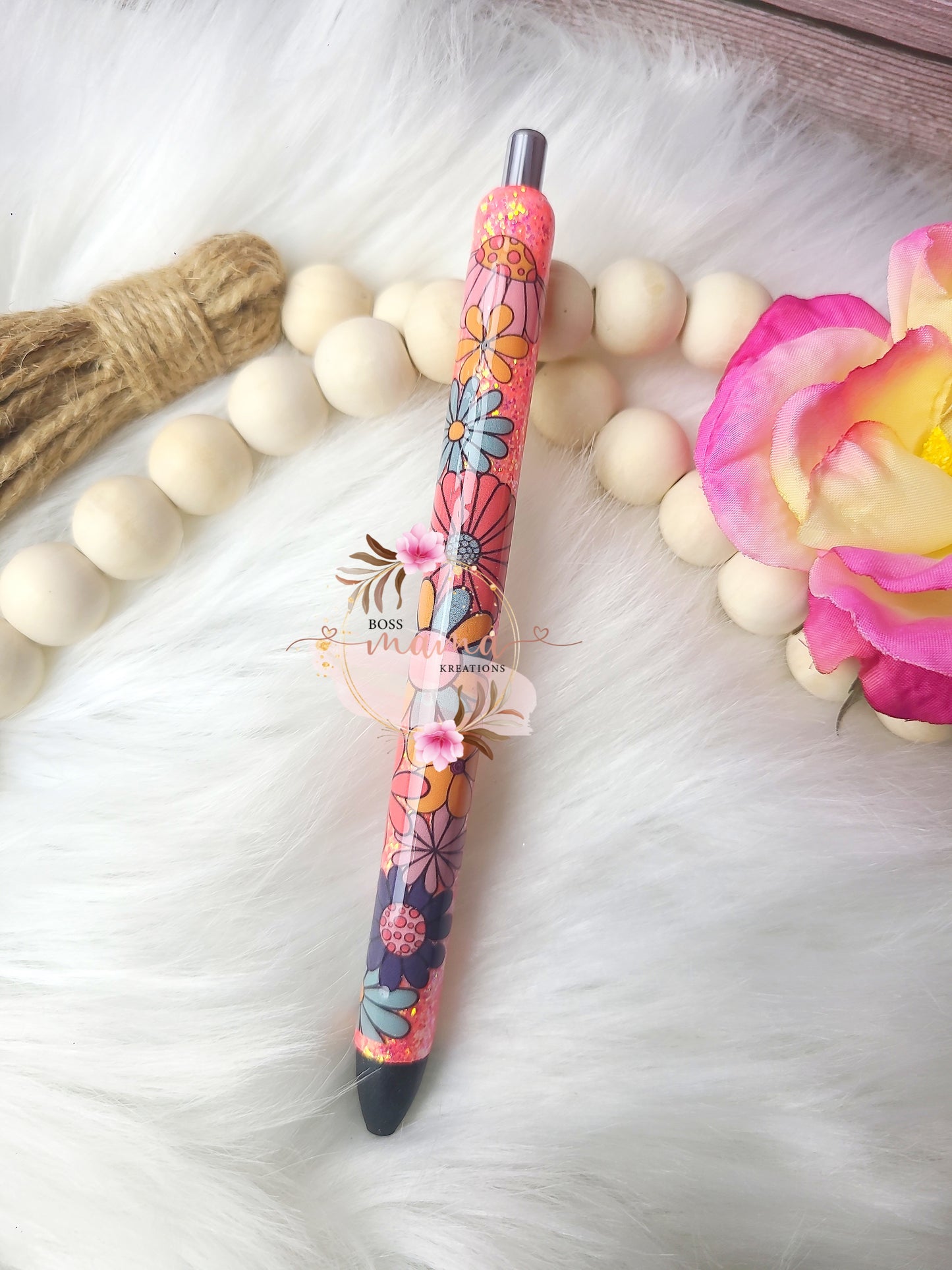 Boho Floral Pen (RTS)