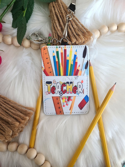 Colorful Teacher ID Lanyard (RTS)