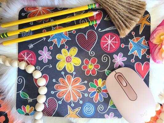 ChalkFlowers Mouse Pad (RTS)