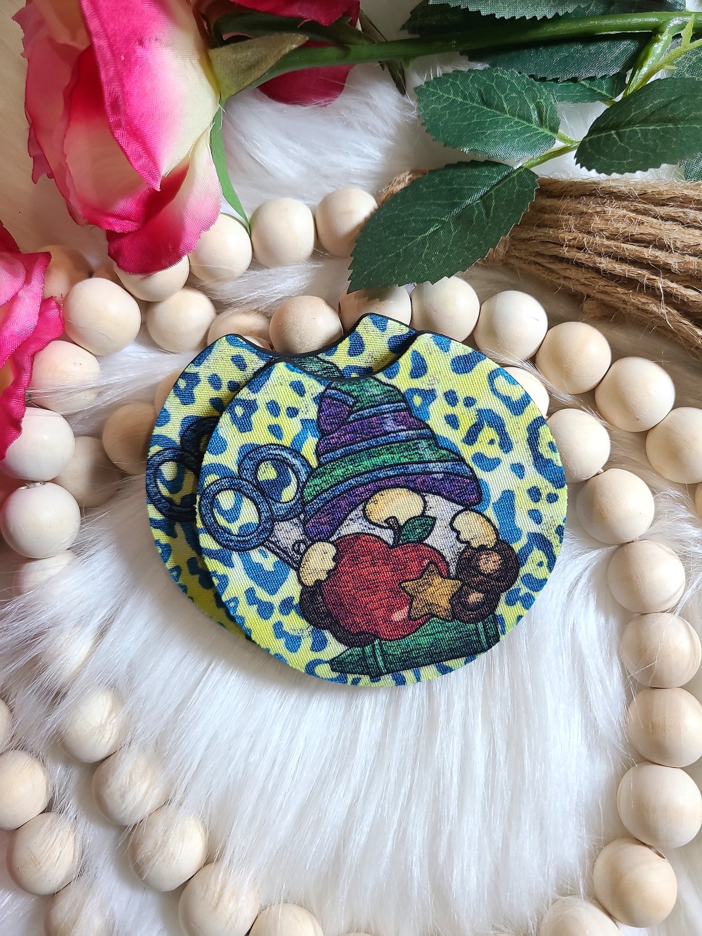 Apple Gnome Car Coasters (RTS)