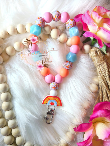 Rainbow Apple Phone Charm (RTS)