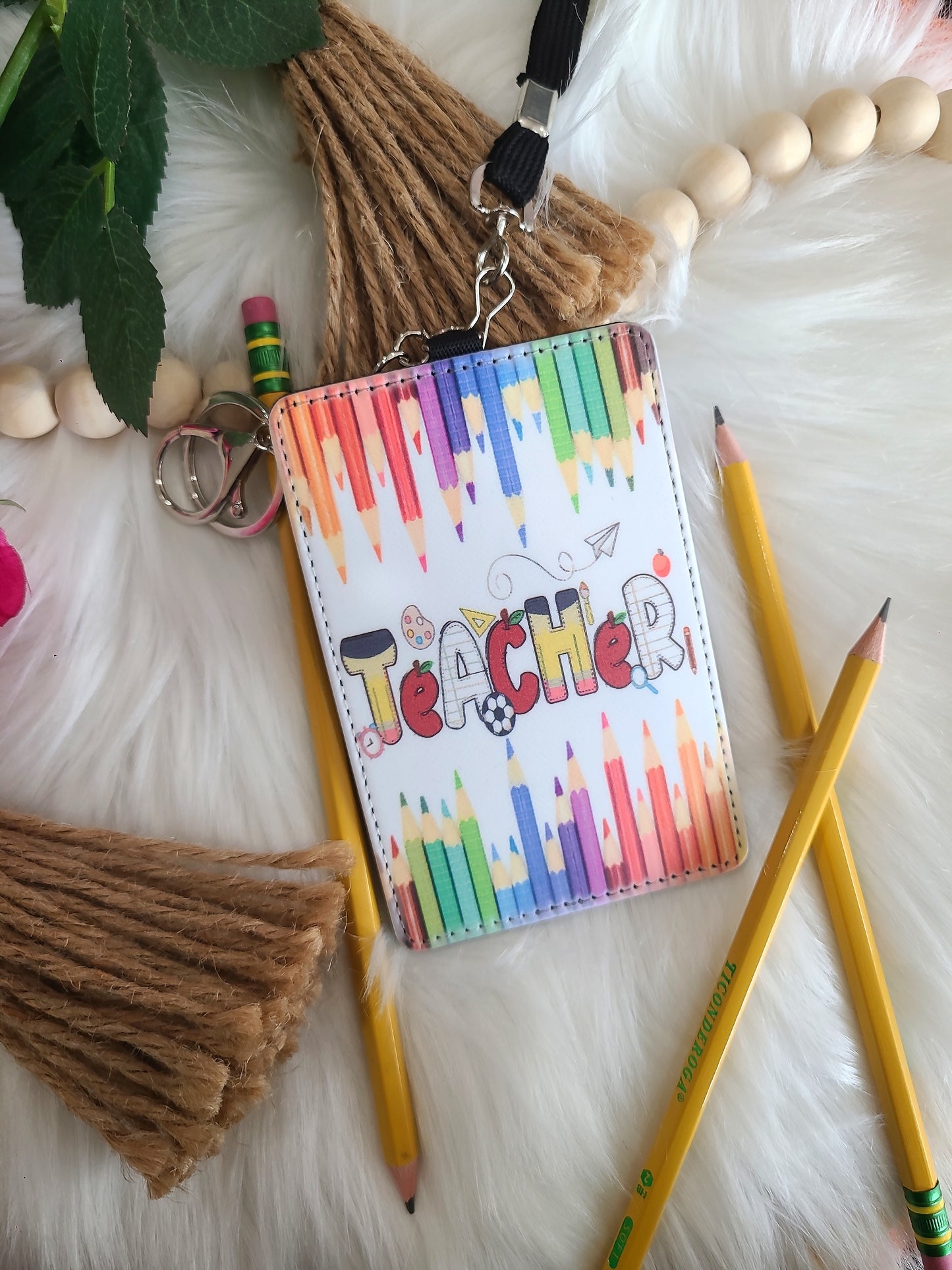 Color Pencils Card Lanyard (RTS)