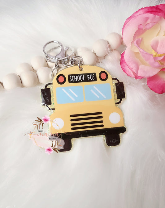 Front School Bus Keychain (RTS)