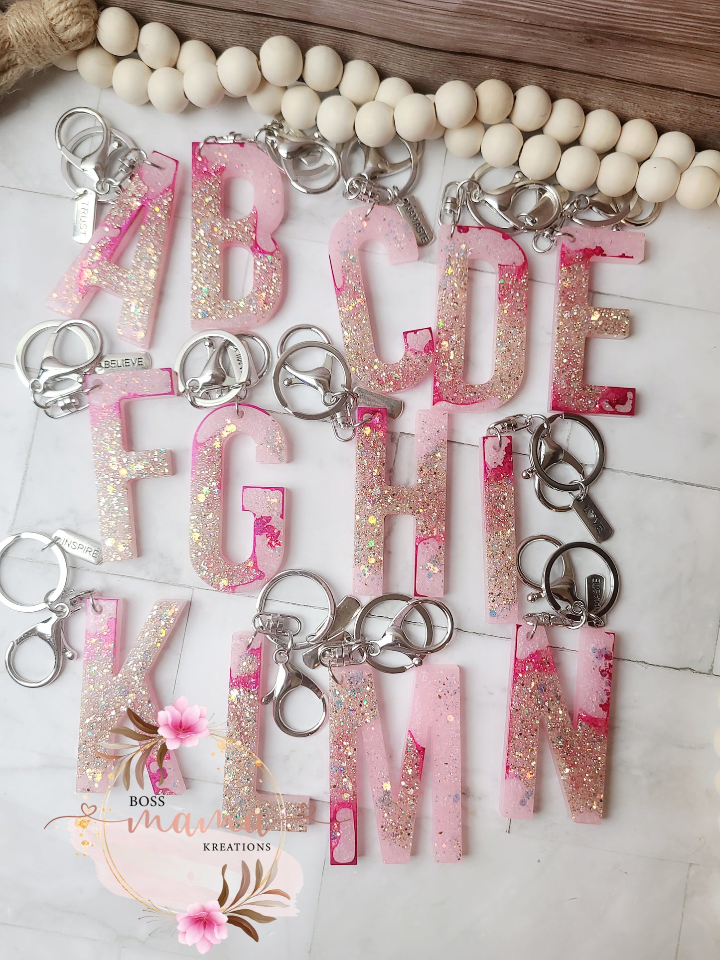 Pearly Pink Letters (RTS)